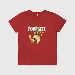 Футболка хлопковая детская Fortnite, цвет: красный