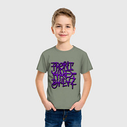 Футболка хлопковая детская GTA Tag BALLAS, цвет: авокадо — фото 2