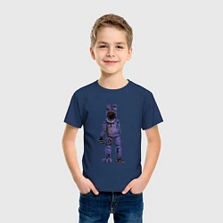 Футболка хлопковая детская Five Nights At Freddys, цвет: тёмно-синий — фото 2