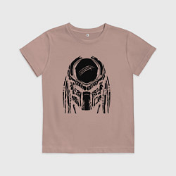 Футболка хлопковая детская PREDATOR, цвет: пыльно-розовый