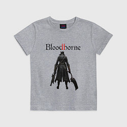 Футболка хлопковая детская Bloodborne, цвет: меланж