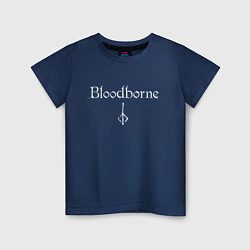 Футболка хлопковая детская Bloodborne, цвет: тёмно-синий