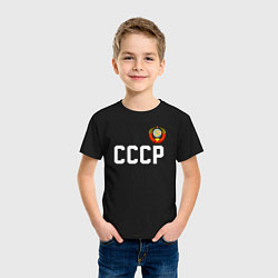 Футболка хлопковая детская СССР, цвет: черный — фото 2