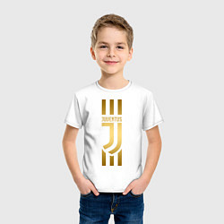 Футболка хлопковая детская JUVENTUS, цвет: белый — фото 2