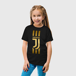 Футболка хлопковая детская JUVENTUS, цвет: черный — фото 2