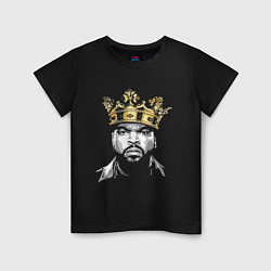 Футболка хлопковая детская Ice Cube King, цвет: черный