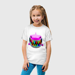 Футболка хлопковая детская 6IX9INE- GOOBA, цвет: белый — фото 2