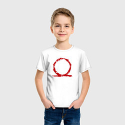 Футболка хлопковая детская GOD OF WAR, цвет: белый — фото 2
