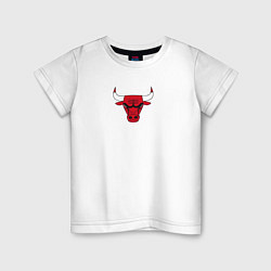 Футболка хлопковая детская CHICAGO BULLS, цвет: белый