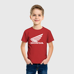 Футболка хлопковая детская HONDA, цвет: красный — фото 2