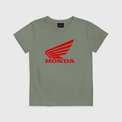Футболка хлопковая детская HONDA, цвет: авокадо