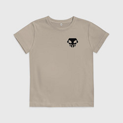 Футболка хлопковая детская Bleach - 11-ый отряд спина, цвет: миндальный