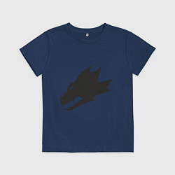 Футболка хлопковая детская Саламандры (Salamanders), цвет: тёмно-синий