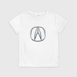 Футболка хлопковая детская ACURA, цвет: белый