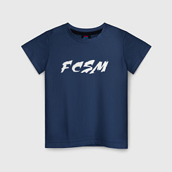 Футболка хлопковая детская FCSM, цвет: тёмно-синий