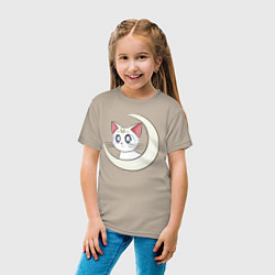 Футболка хлопковая детская Artemis, цвет: миндальный — фото 2