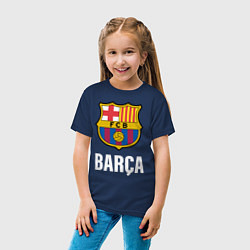 Футболка хлопковая детская BARCA, цвет: тёмно-синий — фото 2
