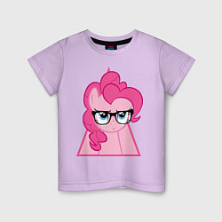 Футболка хлопковая детская Pinky Pie hipster, цвет: лаванда