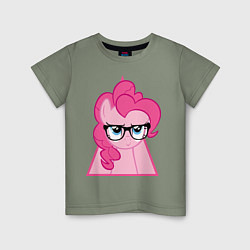 Футболка хлопковая детская Pinky Pie hipster, цвет: авокадо