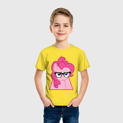 Футболка хлопковая детская Pinky Pie hipster, цвет: желтый — фото 2