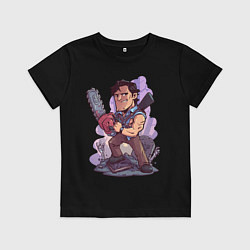 Футболка хлопковая детская Эш, цвет: черный