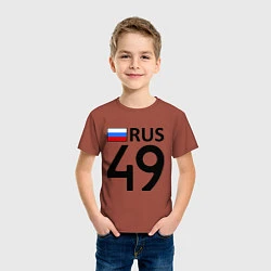 Футболка хлопковая детская RUS 49, цвет: кирпичный — фото 2