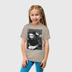 Футболка хлопковая детская Аль Пачино, цвет: миндальный — фото 2