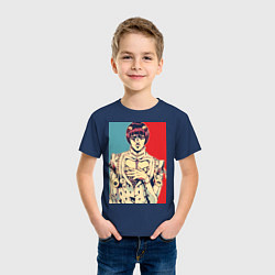 Футболка хлопковая детская Бруно Буччеллати, цвет: тёмно-синий — фото 2