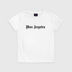 Футболка хлопковая детская Mos Angeles, цвет: белый