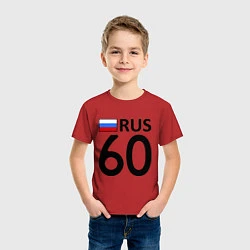 Футболка хлопковая детская RUS 60, цвет: красный — фото 2