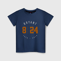 Футболка хлопковая детская Kobe Bryant, цвет: тёмно-синий