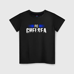 Футболка хлопковая детская FC Chelsea, цвет: черный