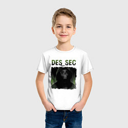 Футболка хлопковая детская DES SEC Z, цвет: белый — фото 2