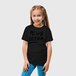 Футболка хлопковая детская PLUS ULTRA, цвет: черный — фото 2