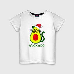 Футболка хлопковая детская Avokado, цвет: белый
