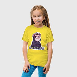 Футболка хлопковая детская Mr Robot, цвет: желтый — фото 2