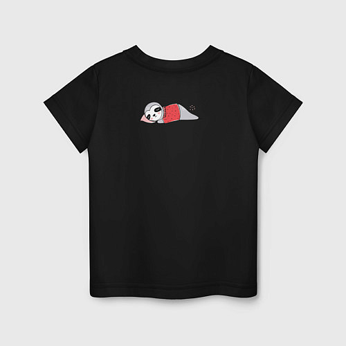 Детская футболка Ленивый подарок / Черный – фото 2