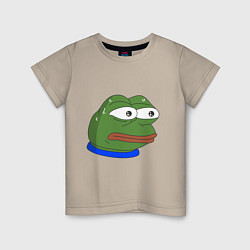 Футболка хлопковая детская Pepe MonkaS, цвет: миндальный