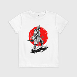 Футболка хлопковая детская САМУРАЙ, цвет: белый