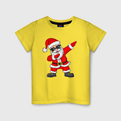 Футболка хлопковая детская Dabing Santa, цвет: желтый