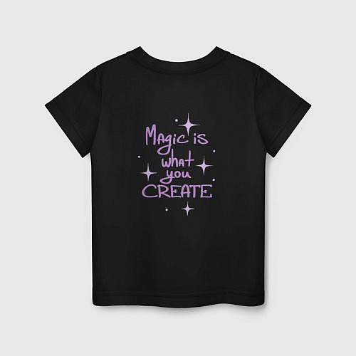 Детская футболка Make Magic / Черный – фото 2