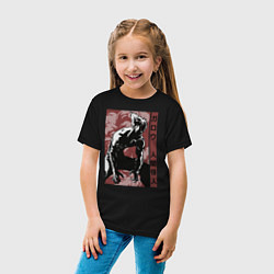 Футболка хлопковая детская Garou, цвет: черный — фото 2