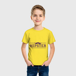 Футболка хлопковая детская Hipster, цвет: желтый — фото 2