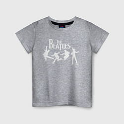 Футболка хлопковая детская The Beatles, цвет: меланж