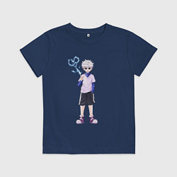 Футболка хлопковая детская Килуа, цвет: тёмно-синий