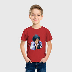 Футболка хлопковая детская Кейа, цвет: красный — фото 2