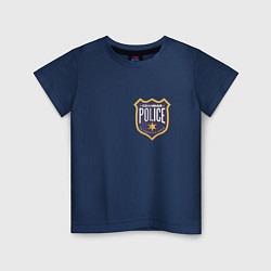 Футболка хлопковая детская Grammar Police Граммар наци, цвет: тёмно-синий