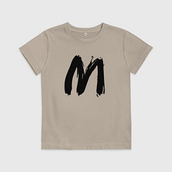 Футболка хлопковая детская SLAVA MARLOW СЛАВА МАРЛОУ, цвет: миндальный