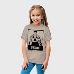 Футболка хлопковая детская STONE Kimetsu no Yaiba, цвет: миндальный — фото 2