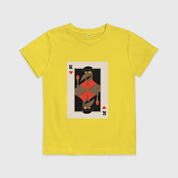 Футболка хлопковая детская Карта Чумного доктора, цвет: желтый